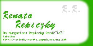 renato repiczky business card